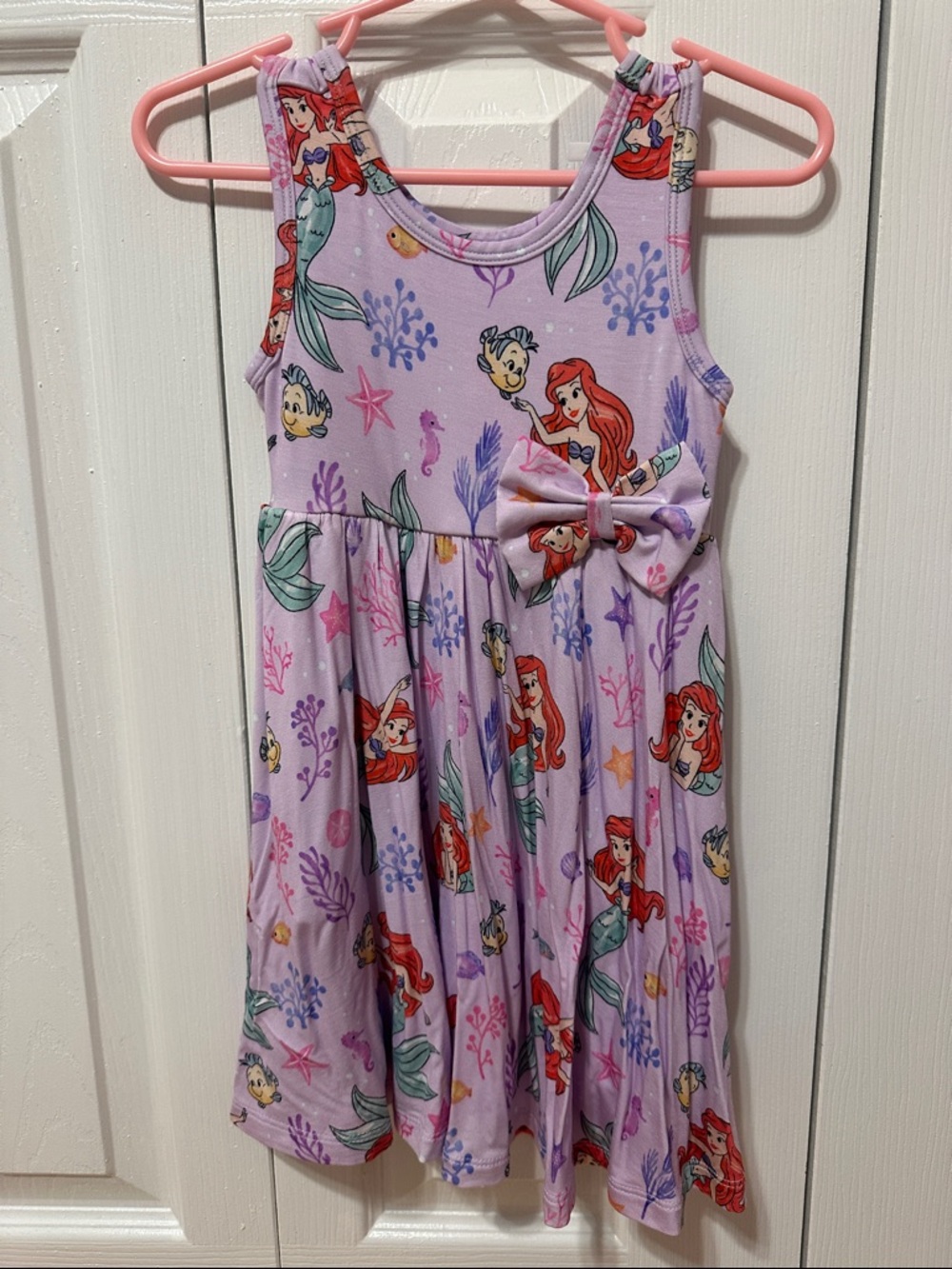 Disney Little Sleepies Ariel Print Tank Dress with Bow Accent